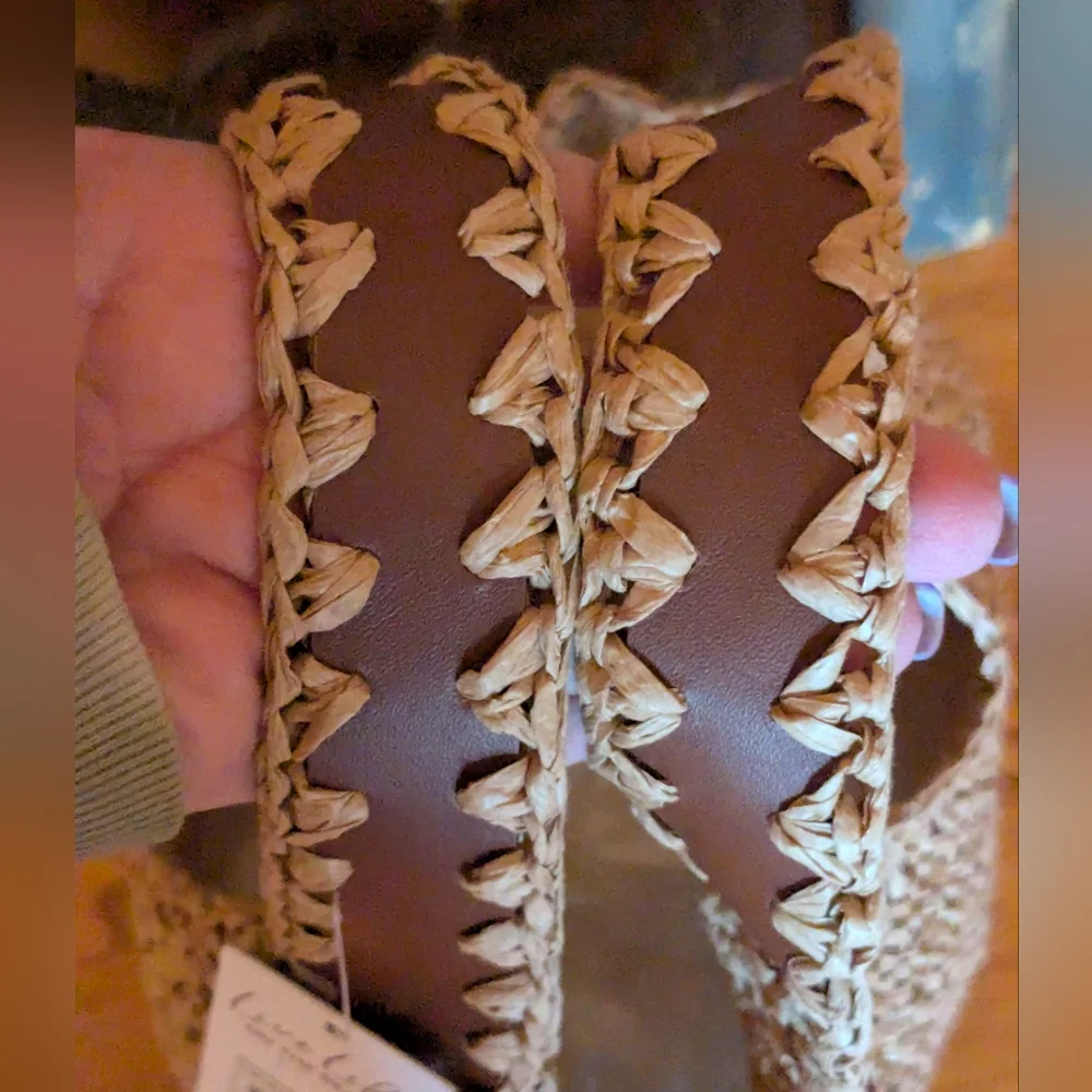 Cupshe Live Life on Beach Natural Fibre Bag